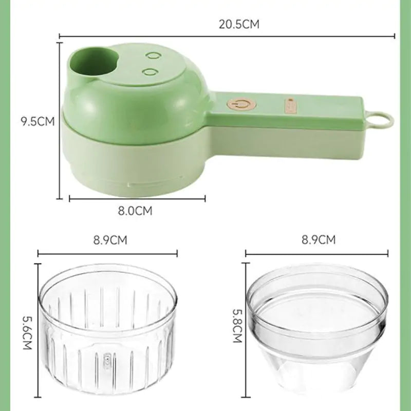 4 In 1 Electric Vegetable Cutter Set